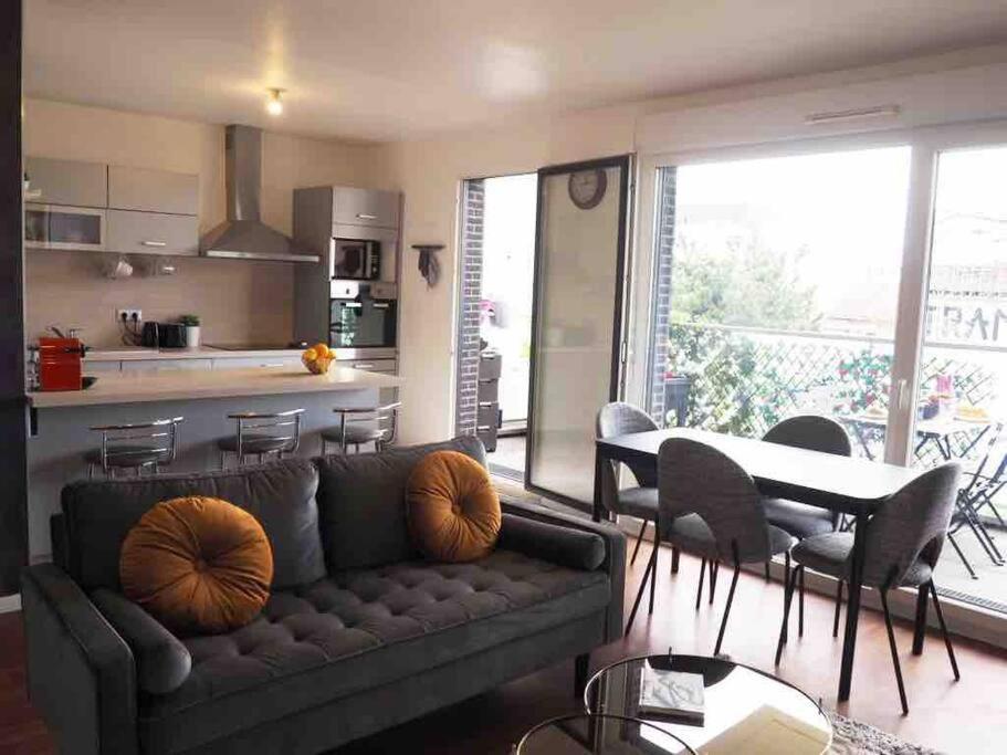 Appartement 80M2, Terrasse Sud, Metro 7 Direction Louvre A 8Minutes, Parking Sous-Sol, Proche Paris-Bercy Ivry-sur-Seine Exteriör bild
